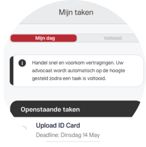 Binnen 24 uur: Dossier gestart, geen tijdverlies