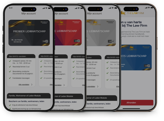 Mobiele app voor directe rechtsbijstand